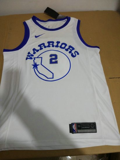 Warriors Jordan Bell 2 2017-18 Classic Blanc Maillot